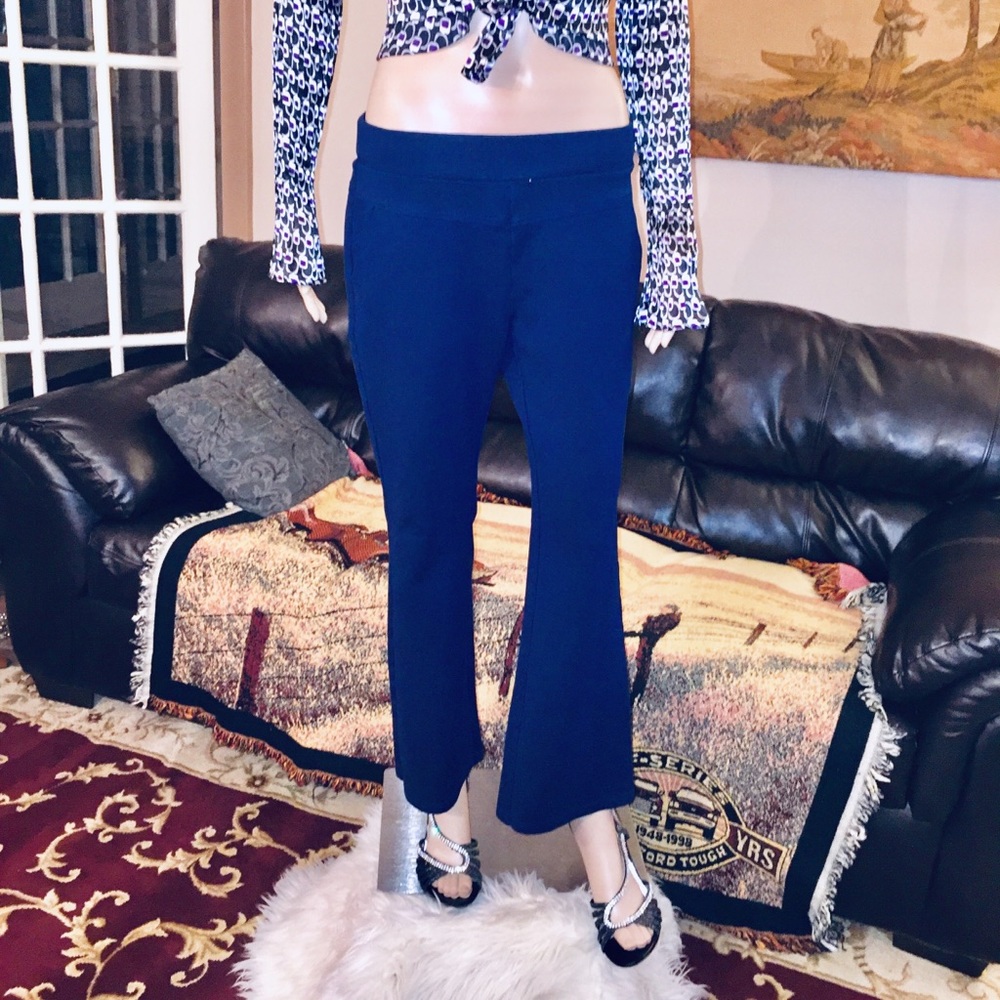 Women’s Size M Blue stretchy Petite Casual Pants